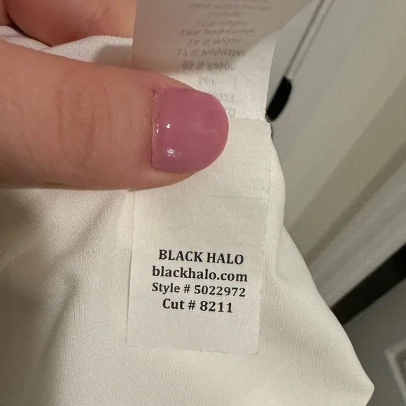 NWT Black Halo Eve By Lena Staples Peplum Evening Gown Size 6
